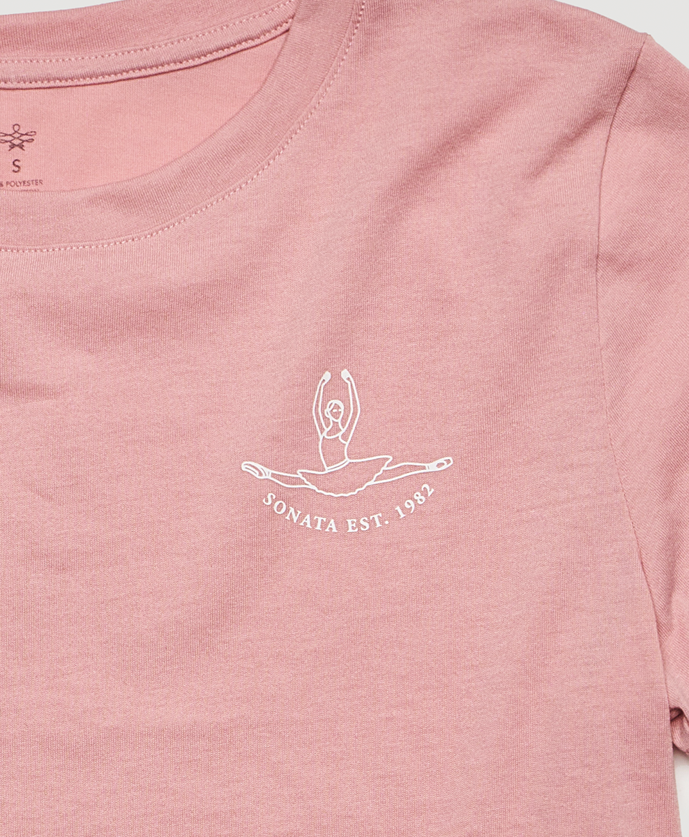 Dancer Short Sleeve Crop Tee