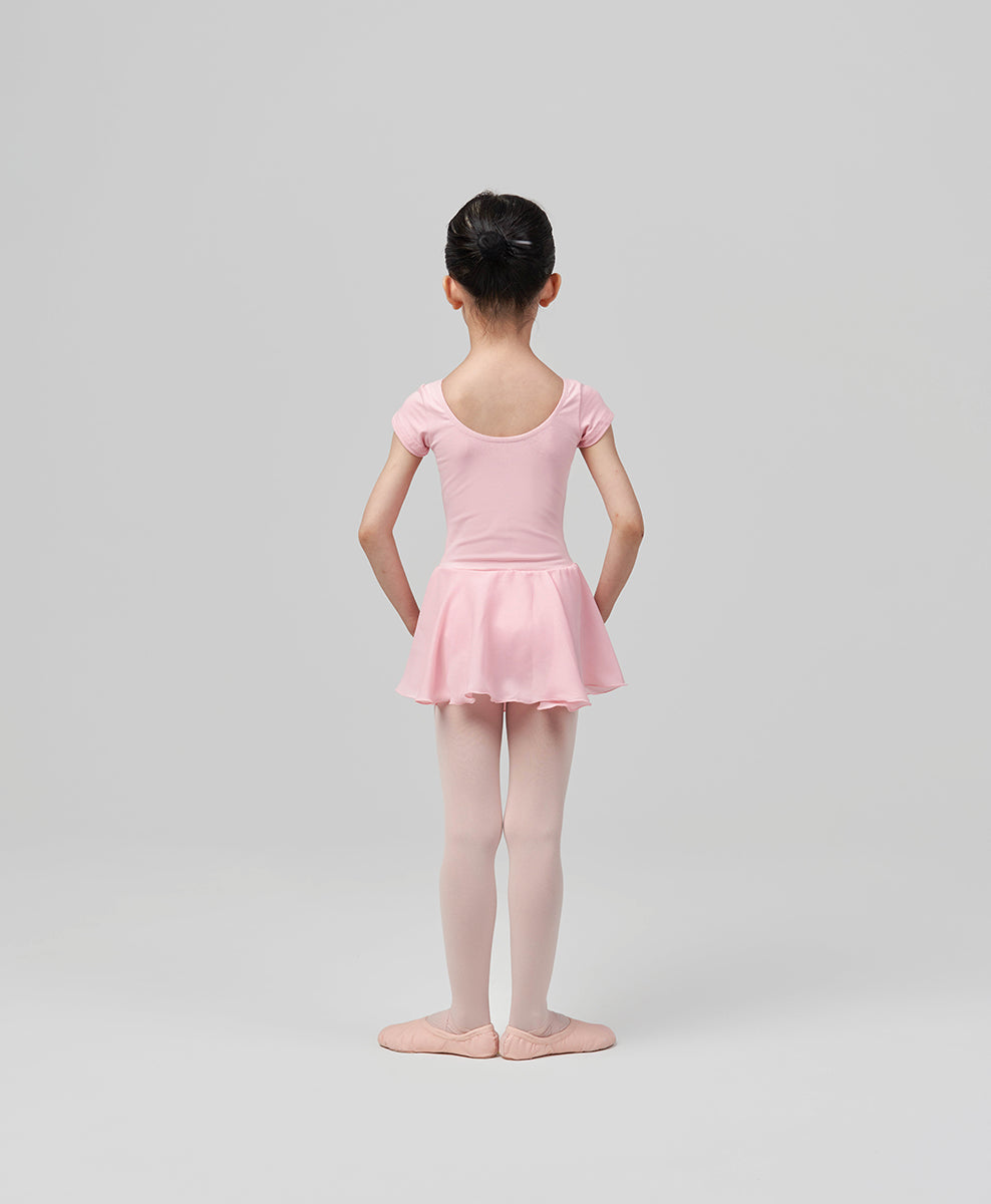 Skirted Short-Sleeve Leotard