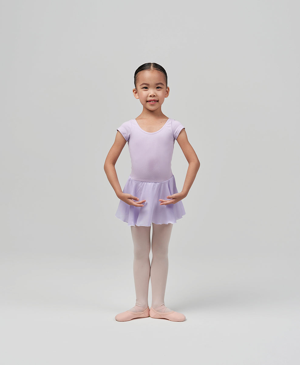 Skirted Short-Sleeve Leotard