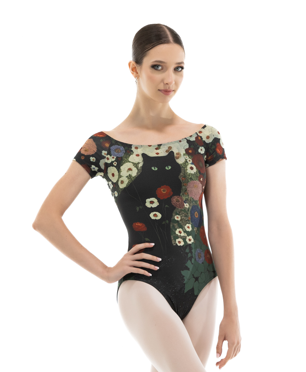 DINAH, Cap Sleeve Leotard