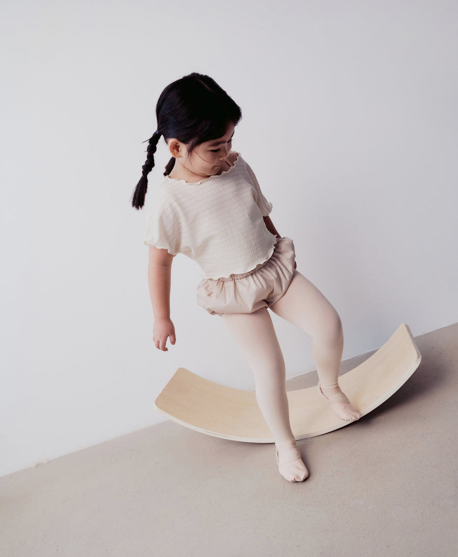 Typha Kids Batwing Sleeve Textured Dance Top