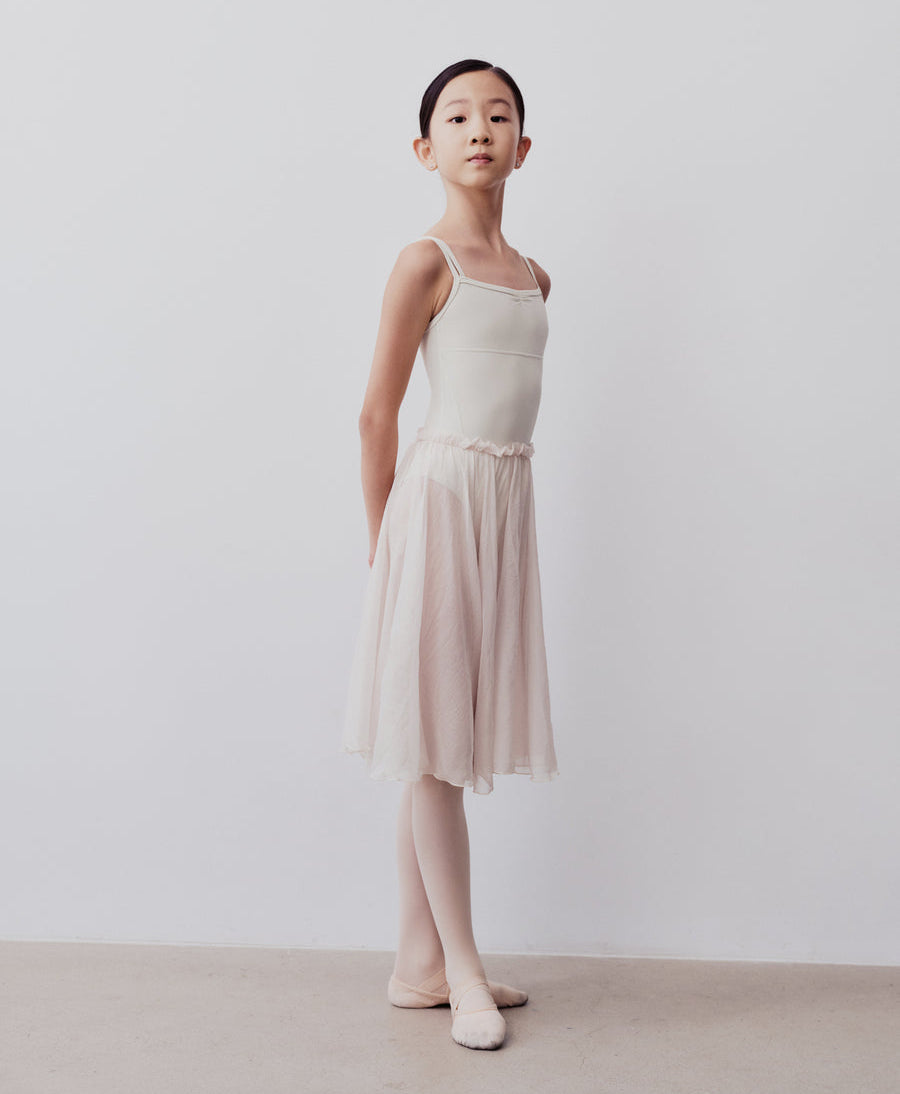 Typha Kids Midi Beam Waist Design Skirt