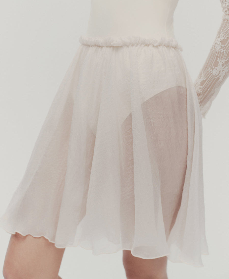 Typha Kids Midi Beam Waist Design Skirt