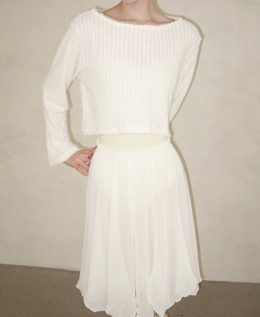 Typha Morandi Two-Tone Loose Fit Sweater