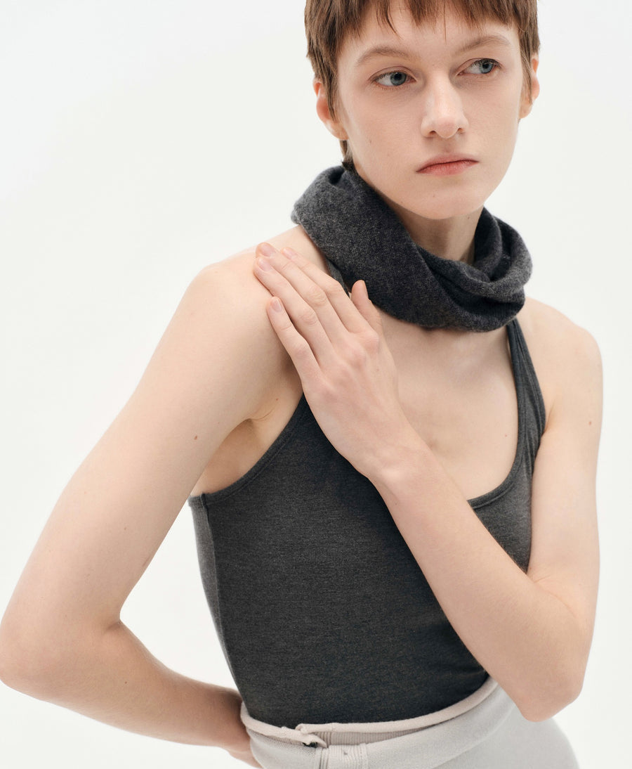 Typha Neck Warmer : 100% Cashmere with Twisted Layered Design