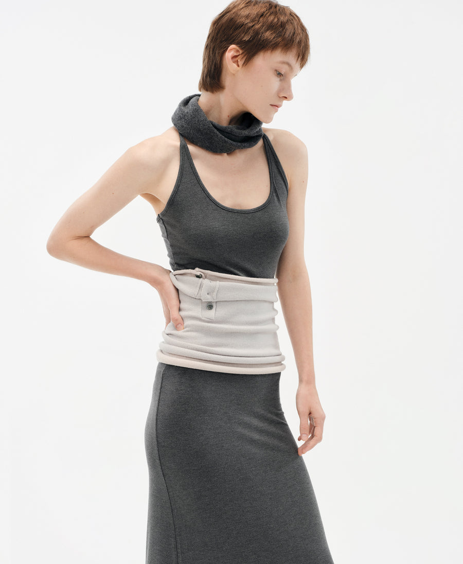 Typha Neck Warmer : 100% Cashmere with Twisted Layered Design