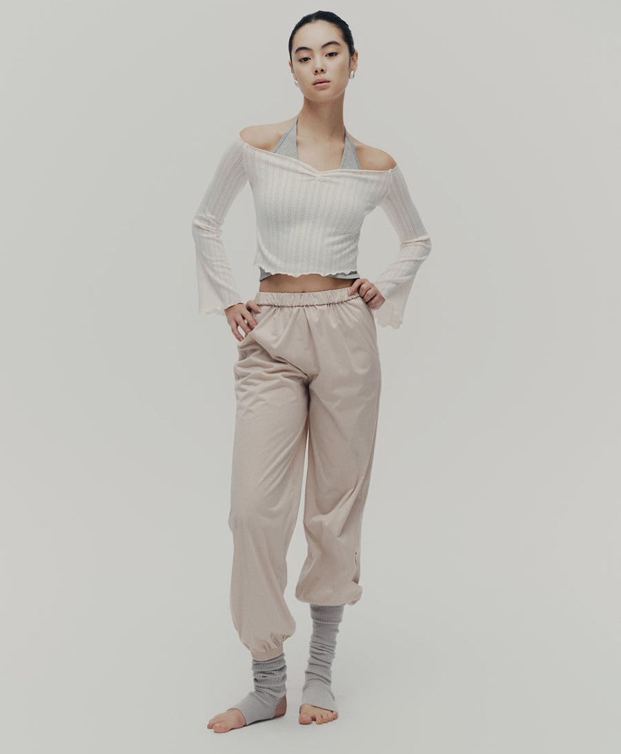 Typha Off-Shoulder Top with Flared Sleeves