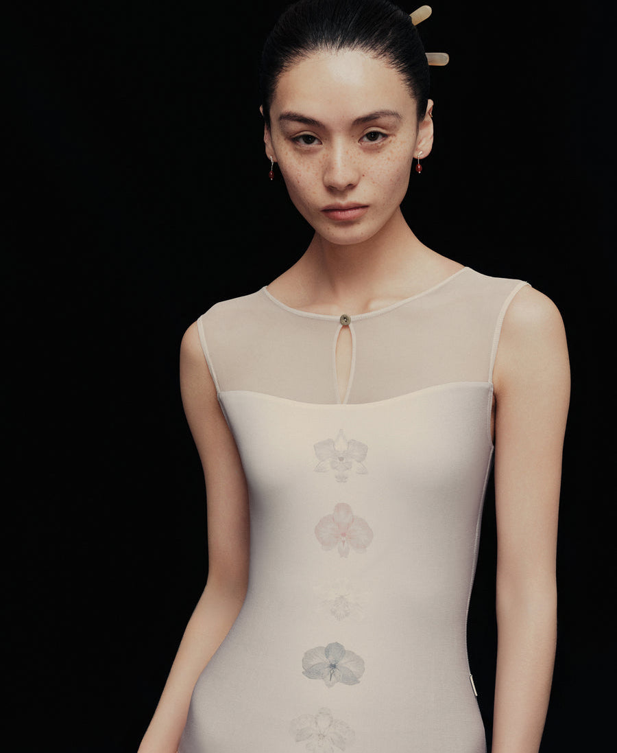Typha Phalaenopsis Print Leotard