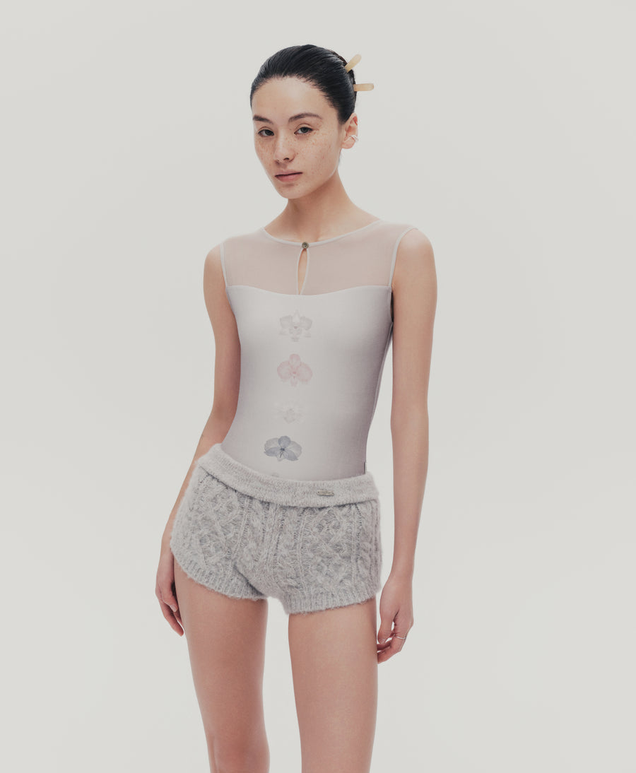 Typha Phalaenopsis Print Leotard