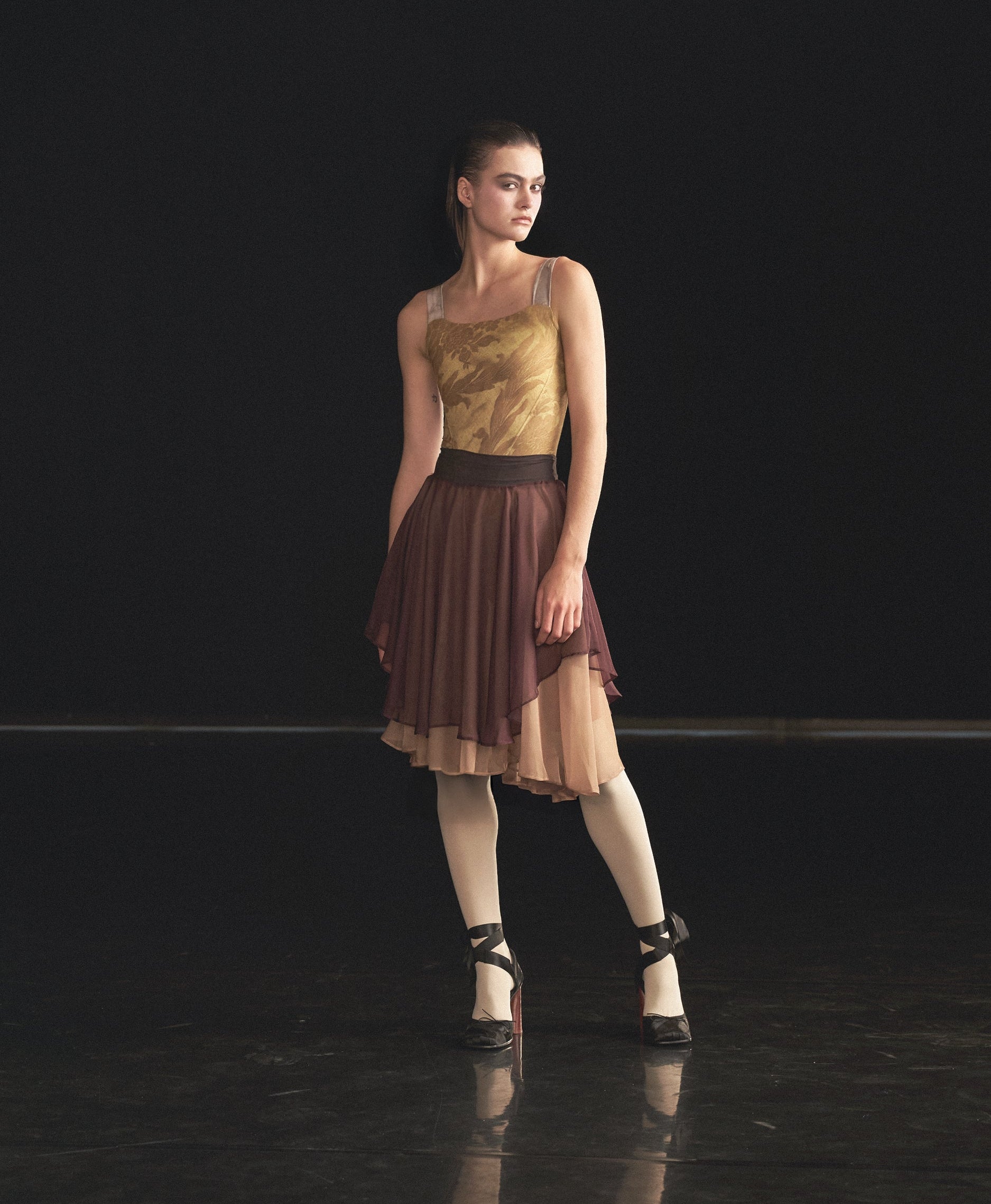 Corset Leotard - Golden Corset