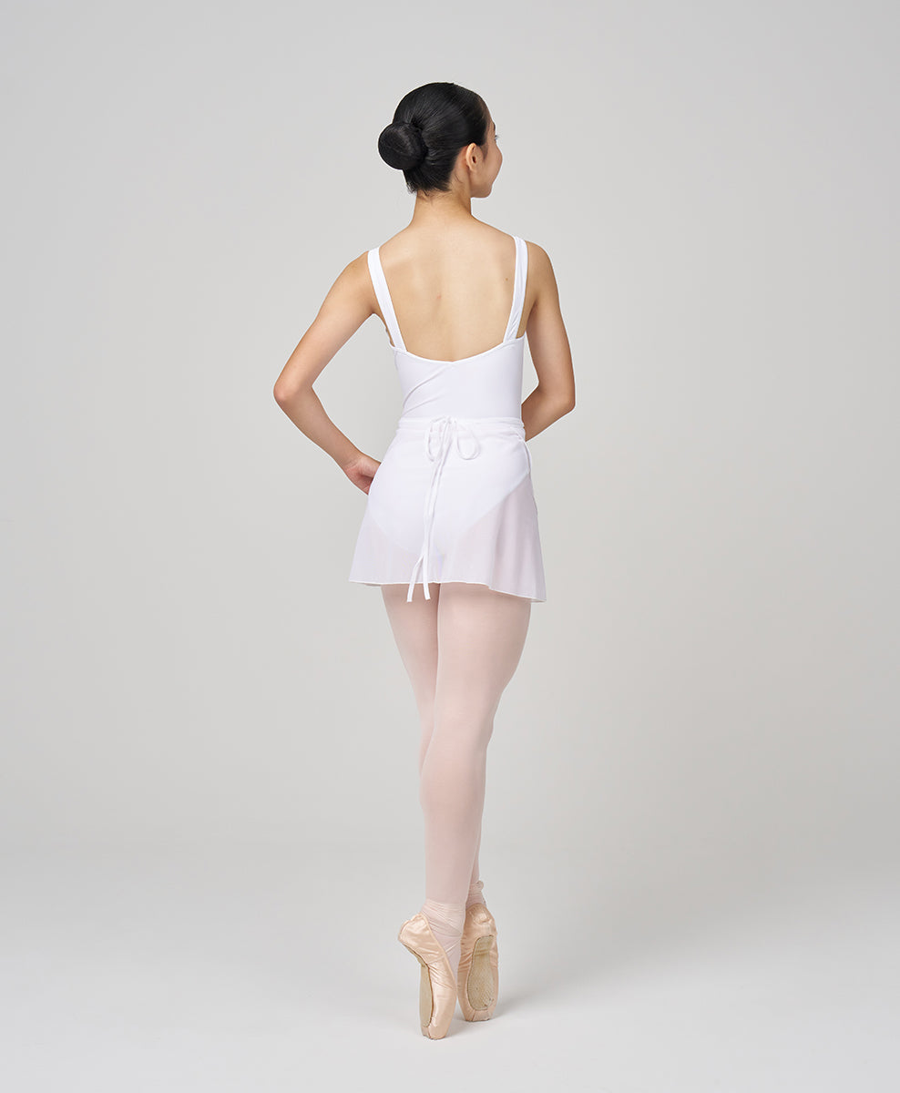 Short Mesh Wrap Skirt