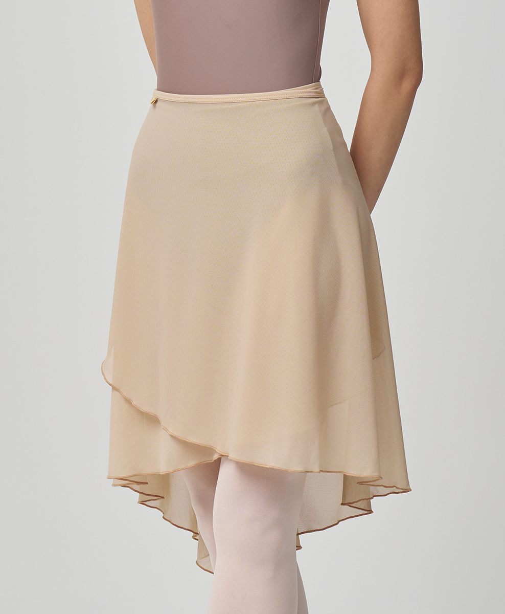 Long Mesh Wrap Skirt