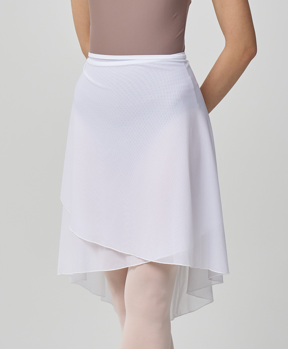 Long Mesh Wrap Skirt